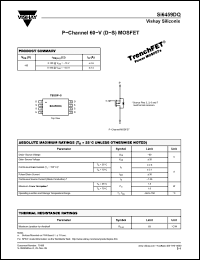 Click here to download SI6459DQ Datasheet