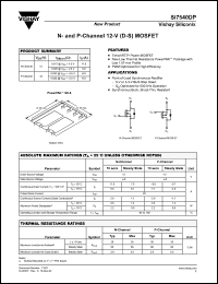 Click here to download SI7540DP Datasheet