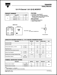 Click here to download SI8405DB Datasheet