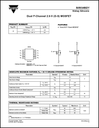 Click here to download SI9934BDY-T1-E3 Datasheet