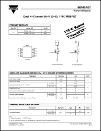 Click here to download SI9945AEY Datasheet