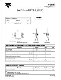 Click here to download Si4953DY-T1 Datasheet