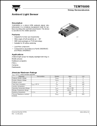 Click here to download TEMT6000 Datasheet