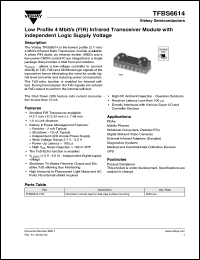 Click here to download TFBS6614-TR3 Datasheet
