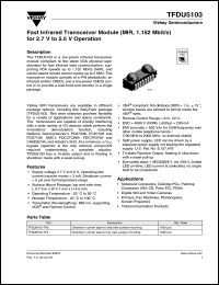 Click here to download TFDU5103-TT3 Datasheet