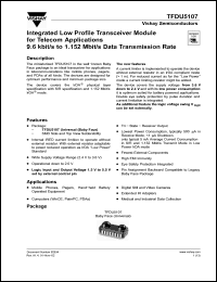 Click here to download TFDU5107 Datasheet