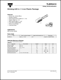 Click here to download TLBR5410 Datasheet