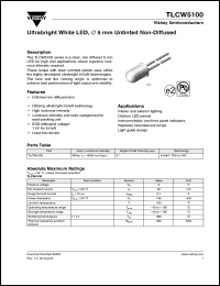 Click here to download TLCW5100 Datasheet