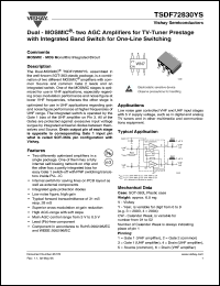 Click here to download TSDF72830 Datasheet