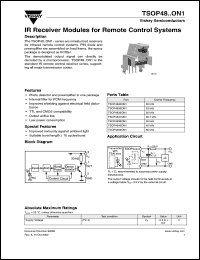 Click here to download TSOP4837ON1 Datasheet