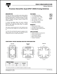 Click here to download DG413HS Datasheet
