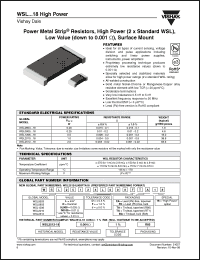 Click here to download WSL25125L000DTG18 Datasheet