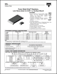 Click here to download WSL25125L000FTG Datasheet