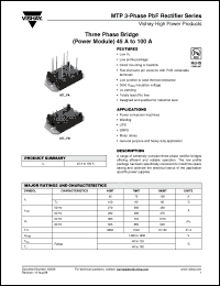 Click here to download 100MT160PBPBF Datasheet
