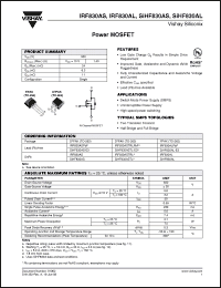 Click here to download SIHF830AL-E3 Datasheet