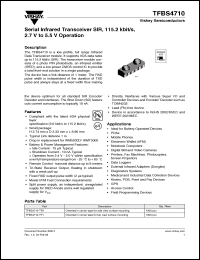 Click here to download TFBS4710 Datasheet