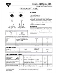 Click here to download MBRB4045CT-1TRL Datasheet