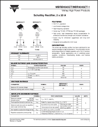 Click here to download MBRB4045CTTRR Datasheet