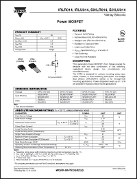 Click here to download SIHLR014 Datasheet