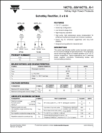 Click here to download 16CTQ060GSPBF Datasheet