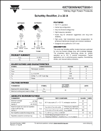 Click here to download 42CTQ030STRR Datasheet