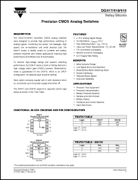 Click here to download DG419DY-T1 Datasheet