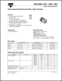 Click here to download BAV303-TR3 Datasheet