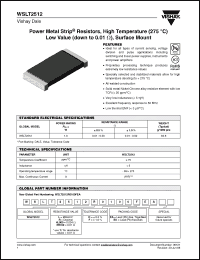 Click here to download WSLT2512R0100DEA Datasheet