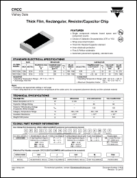 Click here to download CRCC1206100G182MEA Datasheet
