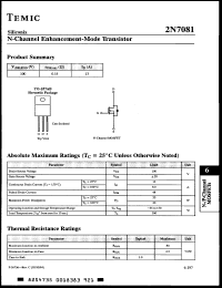 Click here to download 2N7081 Datasheet