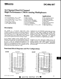 Click here to download DG406AZ/883 Datasheet