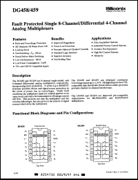 Click here to download DG458AK Datasheet