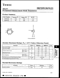 Click here to download IRFD9123 Datasheet