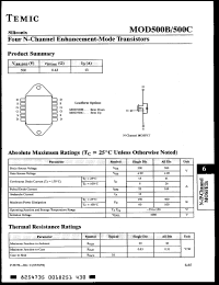 Click here to download MOD500B Datasheet
