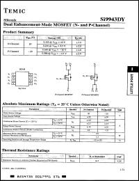 Click here to download SI9943DY Datasheet