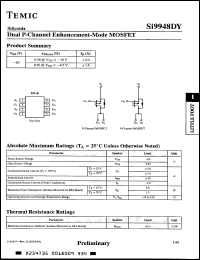 Click here to download SI9948DY Datasheet