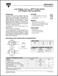 Click here to download DG2612DX-T1-E3 Datasheet