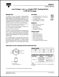 Click here to download DG2011DX-T1-E3 Datasheet