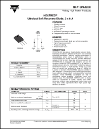 Click here to download HFA16PA120CPBF Datasheet