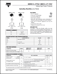 Click here to download MBR1535CT-1TRLPBF Datasheet