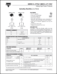 Click here to download MBRB1535CTTRLP Datasheet