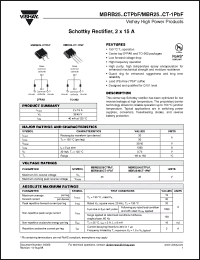 Click here to download MBR2545CT-1TRLP Datasheet