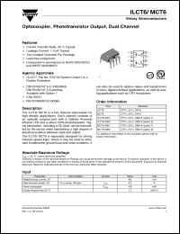Click here to download ILCT6-X009 Datasheet