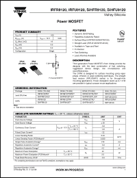 Click here to download SIHFR9120TL Datasheet