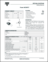 Click here to download SIHFP448-E3 Datasheet