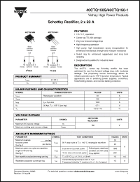 Click here to download 40CTQ150STRR Datasheet
