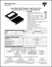Click here to download WSR5R0100JEA Datasheet