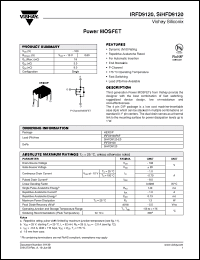 Click here to download SIHFD9120-E3 Datasheet