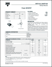 Click here to download SIHFP150-E3 Datasheet