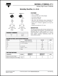 Click here to download MBRB2045CTTRL Datasheet